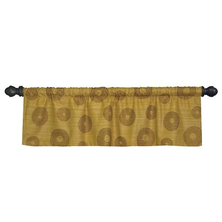 Serenity 52 X 16 In. Valance; Amber Gold